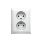 ABB Busch-Jaeger - Balance Wandcontactdoos (WCD schakelmat.) Wcd 2V 2P 202 Ujr-914