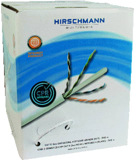 Hirschmann Multimedia - Data- en communicatiekabel cat 6 utp cpr wit ha305