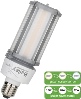 Bailey - LED-lamp Cornschak E27 12-18W 3-5K