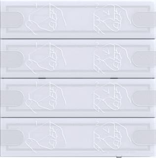Gira - TS4 Comfort Tastsensor bussysteem One Knx Tast4 4V Wit