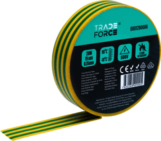 TRADEFORCE - Zelfklevende tape TAPE GEEL/GROEN 20M