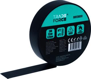 TRADEFORCE - Zelfklevende tape TAPE ZWART 20M