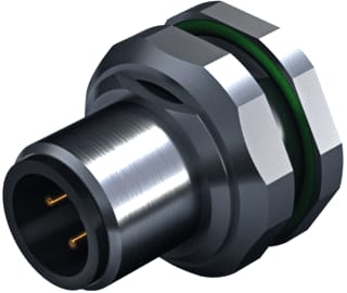 Weidmüller - Ronde connector, inbouw (z/kabel) 2424240000