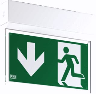 RZB - Exeo S Noodverlichtingsarmatuur 740 Plaf-Wandarm Eb