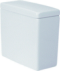 Duravit - Opbouwspoelreservoir opsplres strck wt