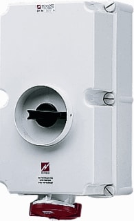Mennekes - Duo CEE-cont.doos uitschak.baar, bevei. Wcd Cee 5P 125A Wd