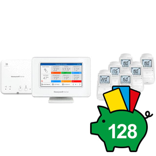 Honeywell Home - Evohome 6-zone radiatorpakket Slimme thermostaat Ehome 6Zon Radpak+Stuurmod