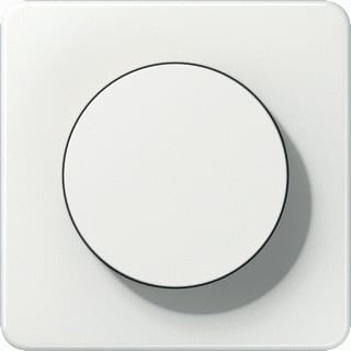 Jung - CD RANGE Bed.element / centr.pl. schakelmat. Afd Draaidim Cd Wit