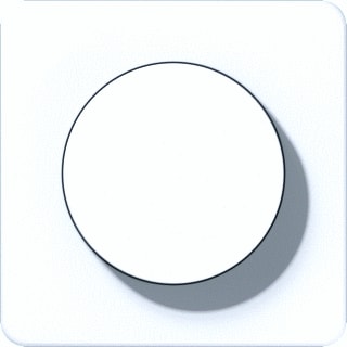 Jung - CD RANGE Bed.element / centr.pl. schakelmat. Afd Draaidim Cd Wit