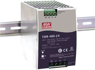 Mean Well - Gelijkstroomvoedingseenheid Psu Dinrail 24V/0-20A