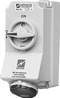 Mennekes - Duo CEE-cont.doos uitschak.baar, bevei. wcd cee 5p 32a 400v duo