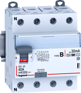 Legrand - LEXIC DIN Aardlekschakelaar Schak B 4P 40A 230/400V