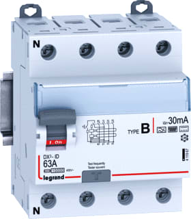 Legrand - LEXIC DIN Aardlekschakelaar Schak B 4P 63A 230/400V