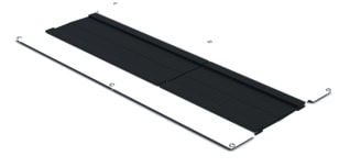 Minkels - Nexpand EXPRESS Invoerplaat sparing kast/lessenaar Dak Borstelunit Mid Wit