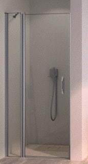 Hüppe - Douchedeur Aurap Zwdr Zijw 90/L Z/Hg