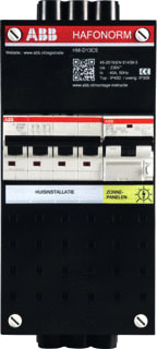 ABB - Hafonorm HM Groepenkast, geassembleerd Inst.Kast Pv 16A 1F 40A 3F