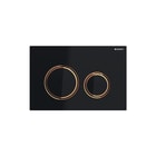 Geberit - Sigma50 Bedieningsplaat spoelsysteem Bed Pan Rnd Rgd/Zw