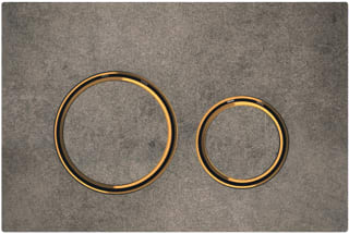 Geberit - Sigma50 Bedieningsplaat spoelsysteem Bed Pan Rnd Mes/Bt