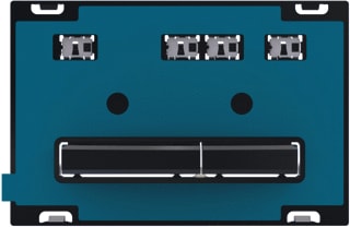 Geberit - Sigma50 Bedieningsplaat spoelsysteem Bed Pan Sq Zw/Spec