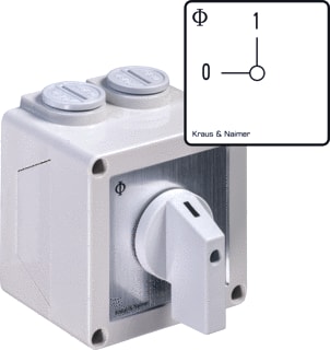 Kraus & Naimer - Besturingsschakelaar A/U Schak 20A 2P 900-1 Opb
