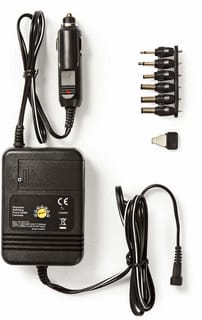 NEDIS - Netvoeding adapter Univ Dc-Autoadaptr 24W Zw