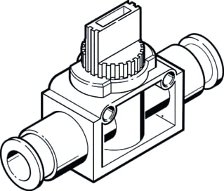 Festo - Kogelafsluiter he-2-qs-8