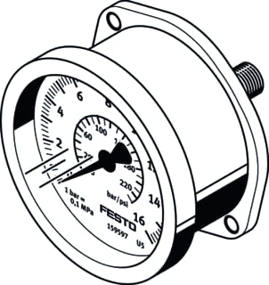 Festo - Membraanmanometer 159596