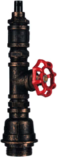Bailey - BaiLum Deco Fire Hose Pendelarmatuur Pendant Zw/Goud