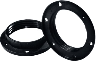 Bailey - Mech. toebeh. verlichtingsarmatuur Schroefring 57/12Mm Zwart