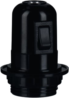Bailey - Lampholder Lampfitting Lamph E27 Half Dr+Scha Zw