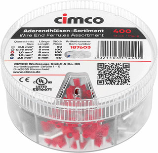 Cimco - Assortimentsdoos verbindingsmat. 187603