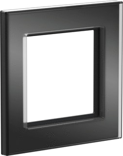 Homematic IP - Afdekraam schakelmateriaal Gf1-A Glasframe 1-Voud Zw