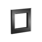 Homematic IP - Afdekraam schakelmateriaal Gf1-A Glasframe 1-Voud Zw