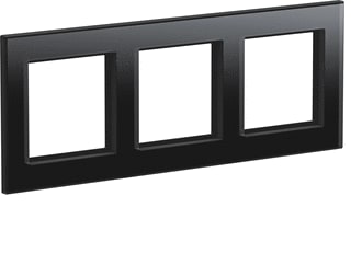 Homematic IP - Afdekraam schakelmateriaal Gf3-A Glasframe 3-Voud Zw