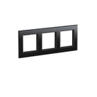 Homematic IP - Afdekraam schakelmateriaal Gf3-A Glasframe 3-Voud Zw
