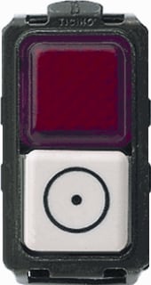 Bticino - Magic Drukcontact Mag Drukknop+Verkl Rood