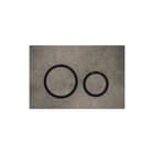 Geberit - Sigma50 Bedieningsplaat spoelsysteem Bed Pan Rnd Zw/Bet