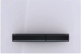 Geberit - Sigma50 Bedieningsplaat spoelsysteem Bed Pan Sq Zwch/Wt