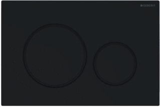 Geberit - Sigma20 Bedieningsplaat spoelsysteem Bed Pan Rnd Mzw/Zw