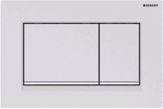 Geberit - Sigma20 Bedieningsplaat spoelsysteem Bed Pan Sq Mwt
