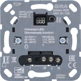 Gira - Systeem 3000 Comfort Dimmer Dim S3000 Uni Dim Komf