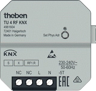 Theben - Binaire ingang bussysteem toetsinterface t4 rf knx