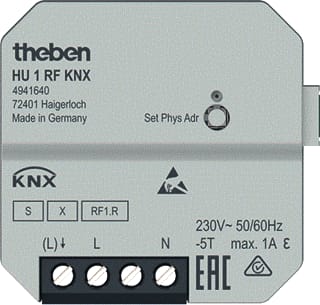 Theben - Verwarmingsactor bussysteem verwarmact h1 rf knx