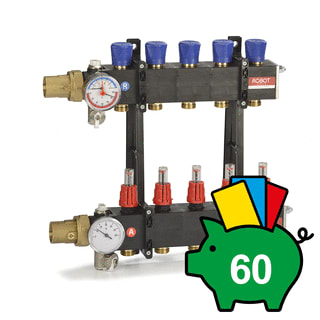Robot Vloerverwarming - LTC Verdeler voor hydronische circuits Comp Verd 4Gr+Kogkr 1 Bi