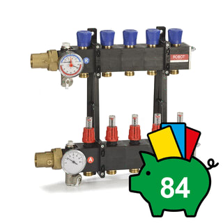 Robot Vloerverwarming - LTC Verdeler voor hydronische circuits Comp Verd 7Gr+Kogkr 1 Bi