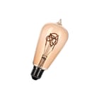 Bailey - LED-lamp Spiraled St64 E27 Gold