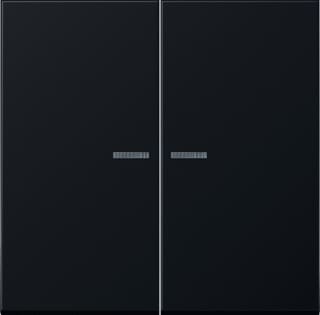 Jung - LS RANGE Bed.element / centr.pl. schakelmat. Wip Ls Dark Lens 2V