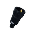 Kopp - Koppelcontactstop (geaard) Koppcont 2P+Ra Rubb.Zwart
