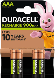 Duracell - Oplaadbaar Batterij, oplaadbaar Rcr Ultra 900Mah Aaa Br4