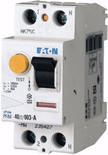 Eaton - Xpole Aardlekschakelaar Als Pfim 2P 40A 10Ka Gb